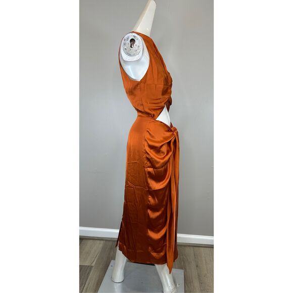 NWT ANDREA IYAMAH Reni cut-out midi dress Size M $225 - Picture 5 of 11